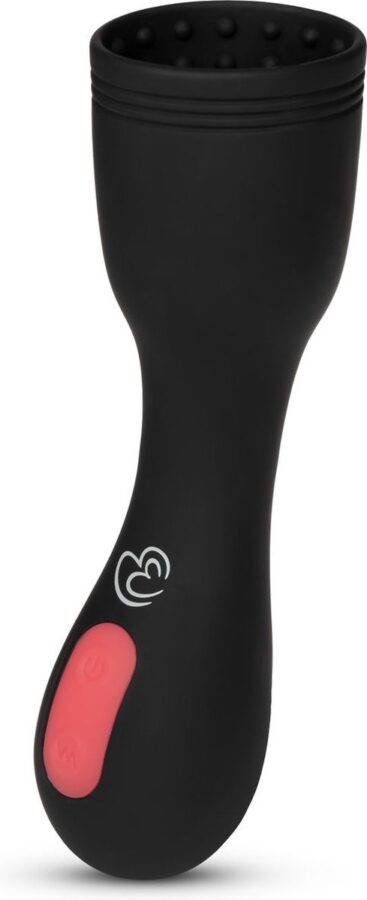 Vibrerende eikelstimulator zwart oplaadbaar