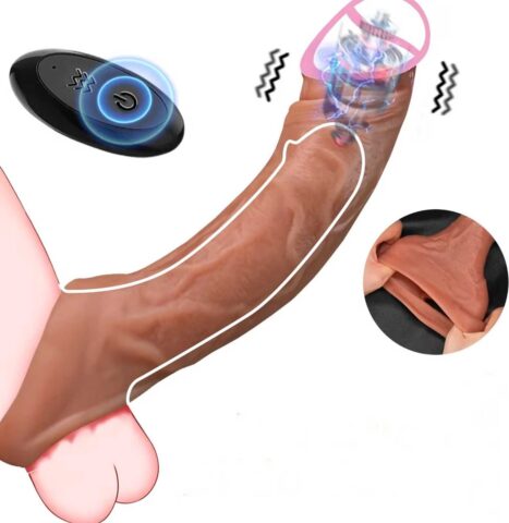 Vibrerende penis sleeve met 10 standen