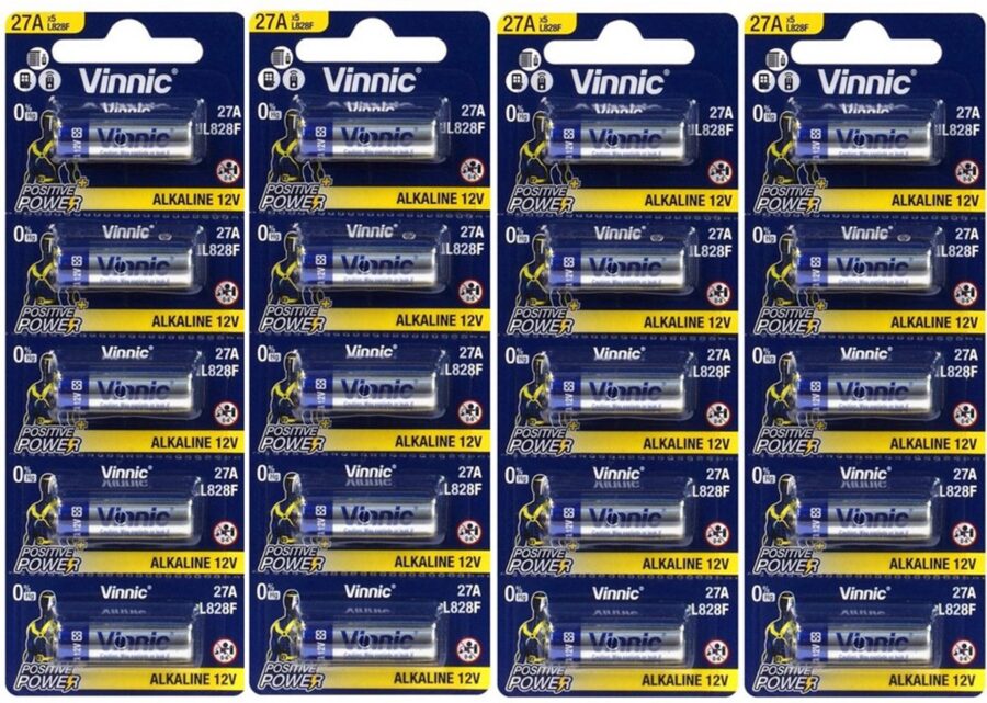 Vinnic 27A alkaline batterijen 12 V (20 stuks)