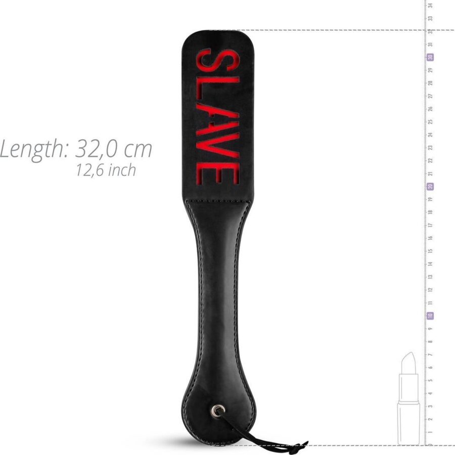 Whipped SLAVE paddle zwart