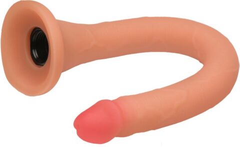 XR Brands Hosed siliconen douche-dildo 30 cm