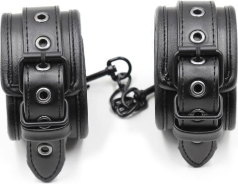 XXXcite gewatteerde bondage polsboeien zwart
