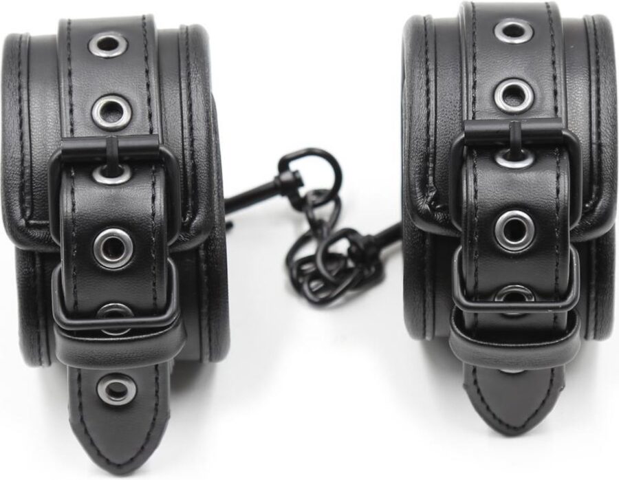 XXXcite gewatteerde bondage polsboeien zwart