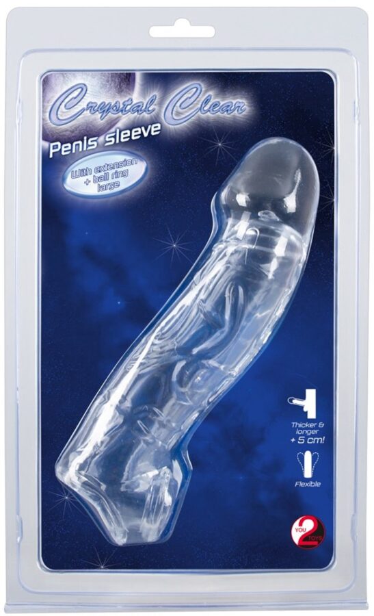You2Toys Crystal Clear penis sleeve transparant