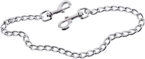 ZADO bondage ketting met karabijnhaken zilver